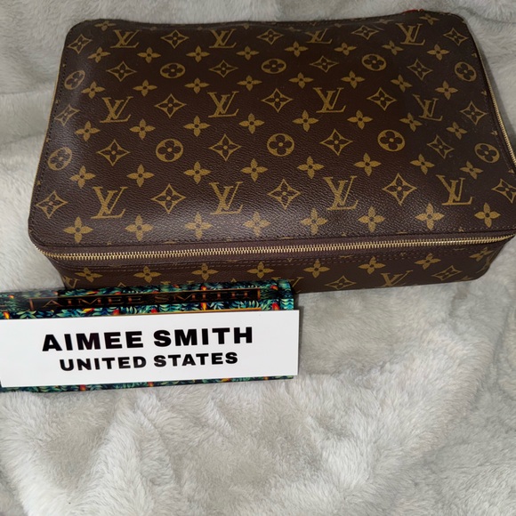 Louis Vuitton Monogram Makeup Case Storage Cube GM. 13” x 8” inches - Picture 1 of 11